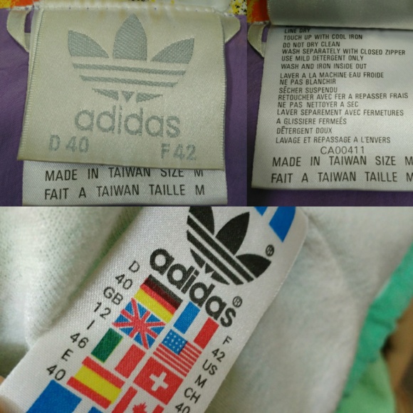 Vintage 80s Adidas Windbreaker Nylon Jacket Sz M - Picture 7 of 8